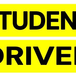 magnets student driver car topper
